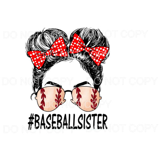Baseball Sister # 5 Sublimation transfers - Heat Transfer