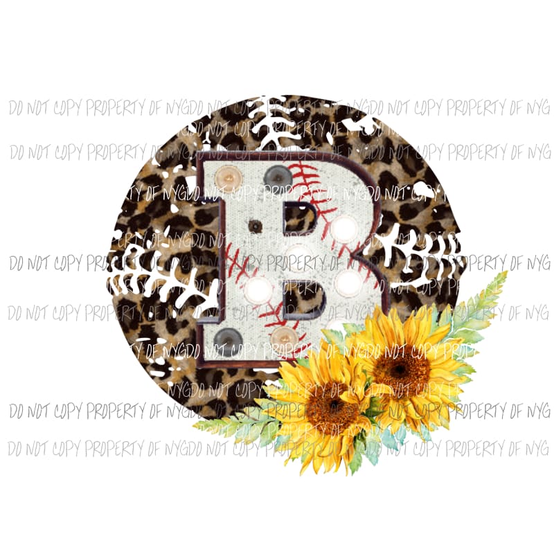 Baseball softball Letters all letters are in drop down menu