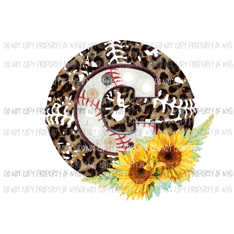 Baseball softball Letters all letters are in drop down menu