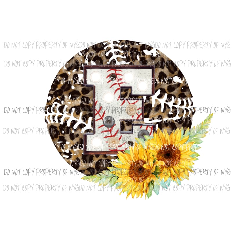 Baseball softball Letters all letters are in drop down menu