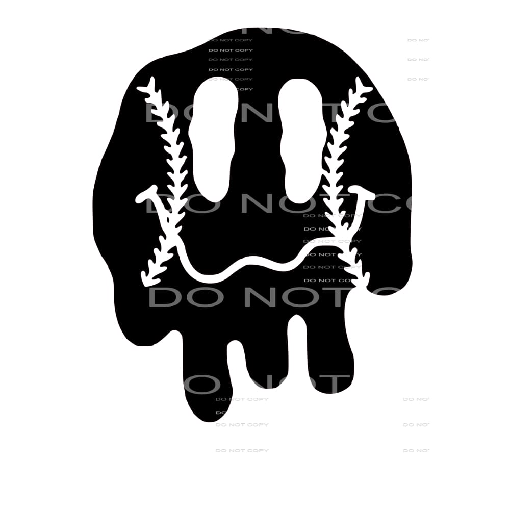 Baseball - softball smiley # 8106 Sublimation transfers -
