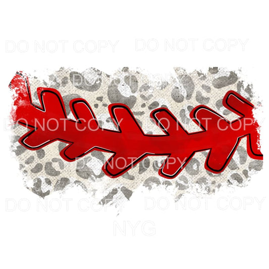 Baseball Stitch Leopard Sheet Sublimation transfers - Heat 
