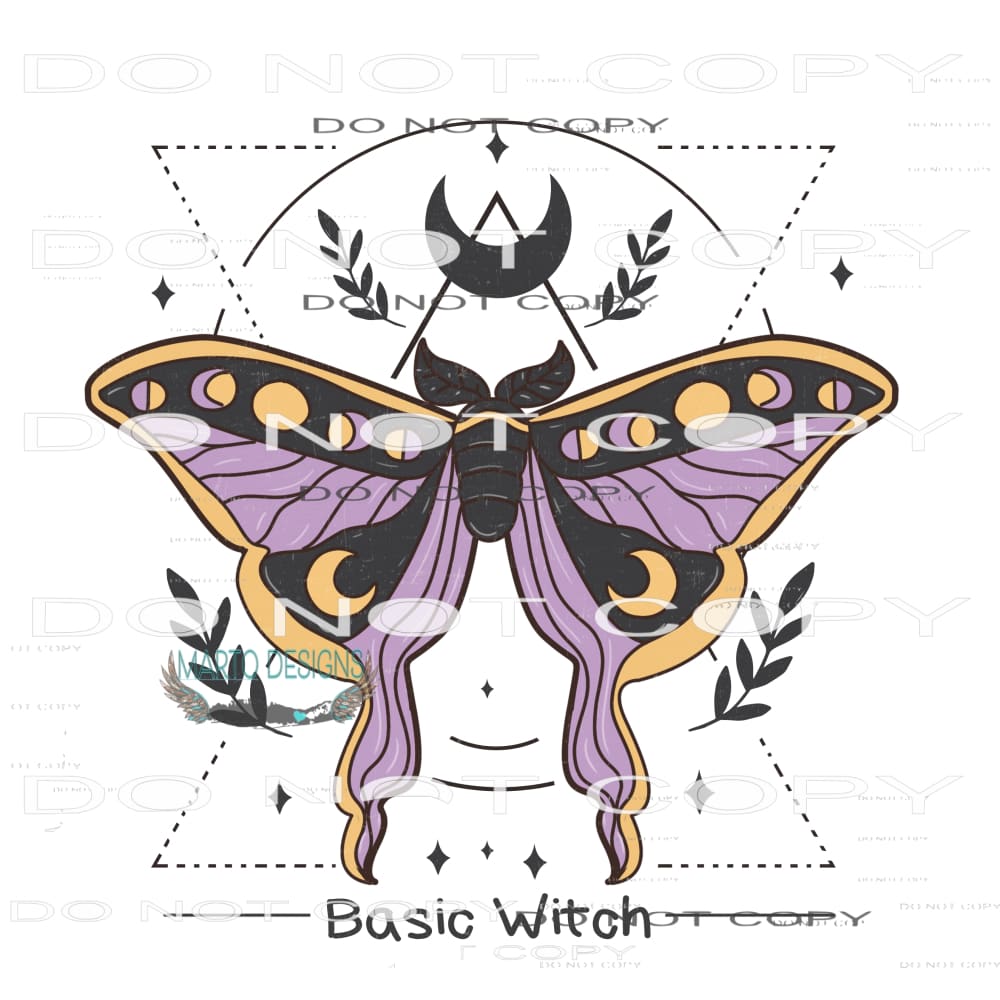 Basic Witch #6802 Sublimation transfers - Heat Transfer
