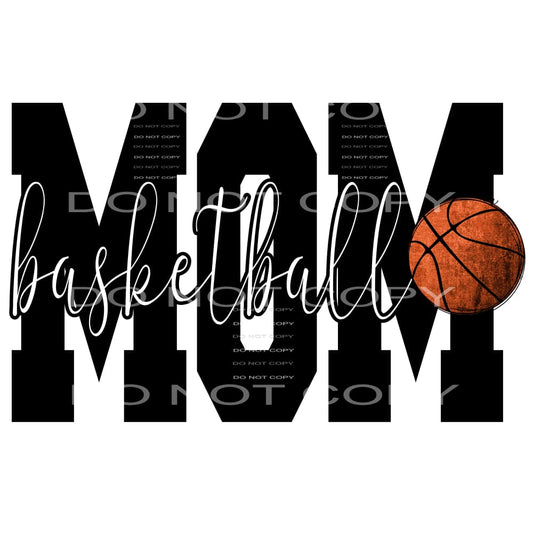 Basketball mom # 9968 Sublimation transfers - Heat Transfer