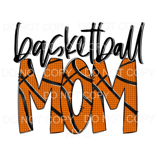 Basketball Mom Letters Sublimation transfers - Heat Transfer