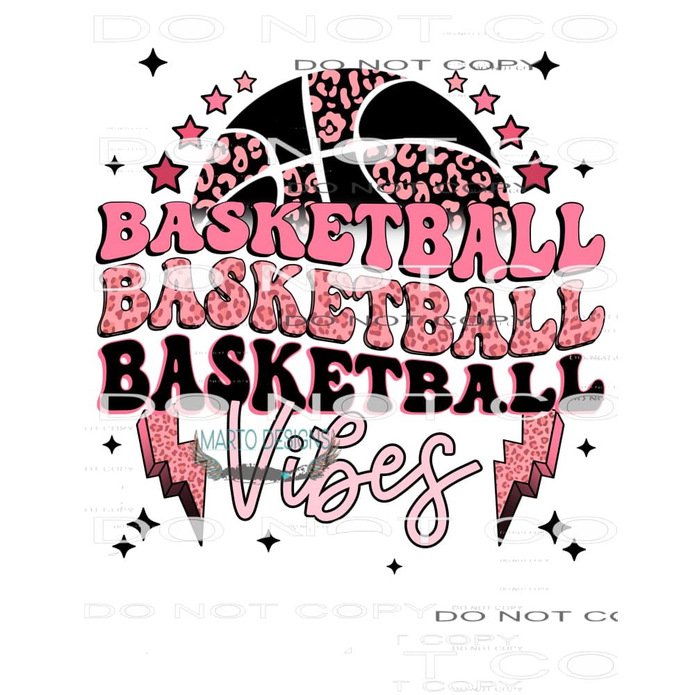 Basketball Vibes #9350 Sublimation transfers - Heat Transfer