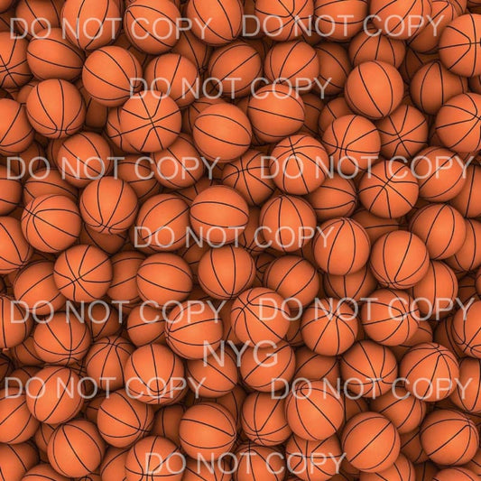 Basketballs Sheet Sublimation transfers - 13 x 9 inches - 
