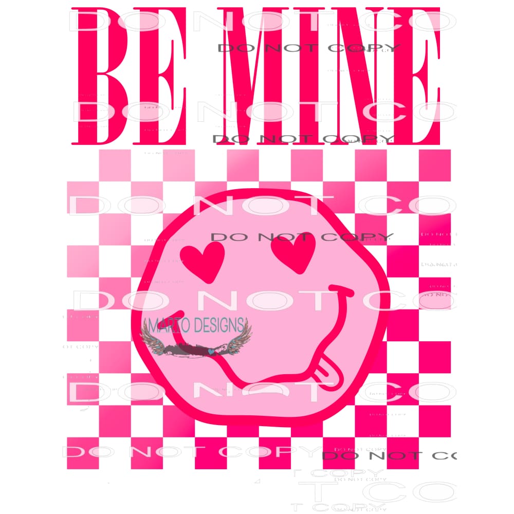 Be Mine Smiley #8898 Sublimation transfers - Heat Transfer