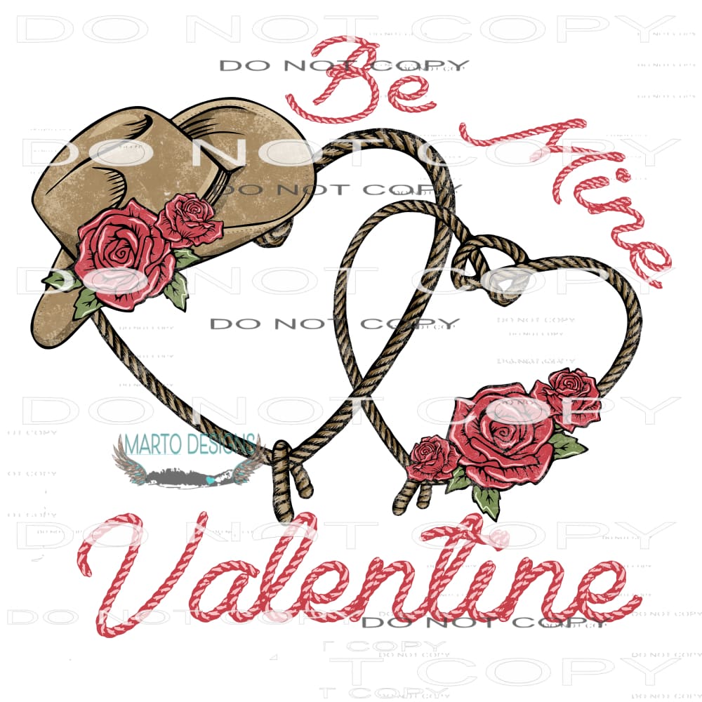 Be Mine Valentine #9047 Sublimation transfers - Heat