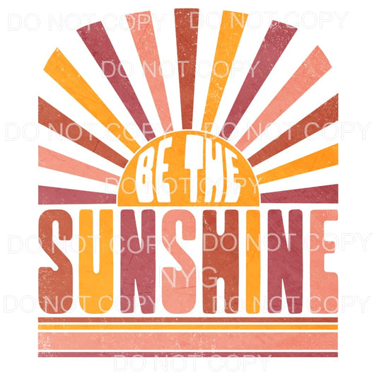 Be The Sunshine Neutral Retro Sublimation transfers - Heat 