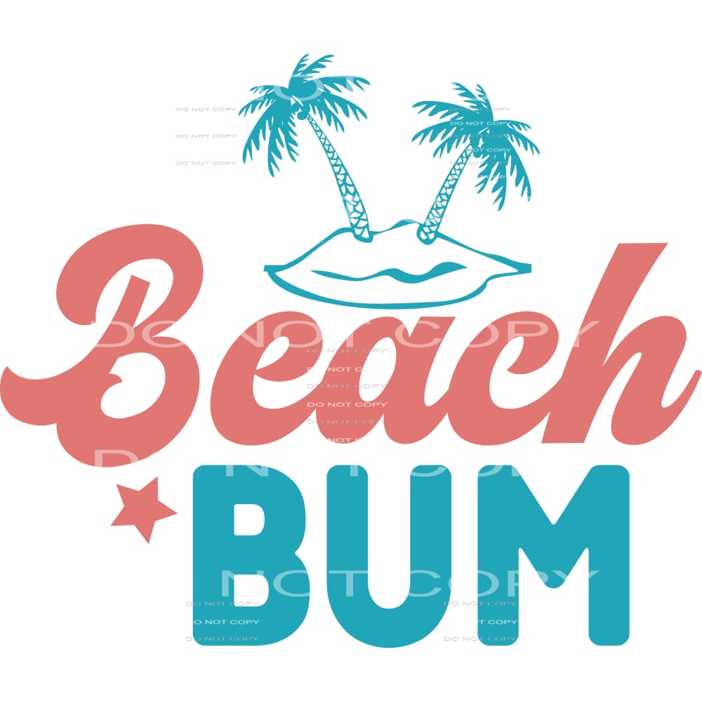 Beach bum # 223 Sublimation transfers - Heat Transfer
