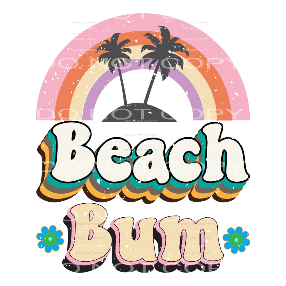 Beach Bum #5256 Sublimation transfers - Heat Transfer
