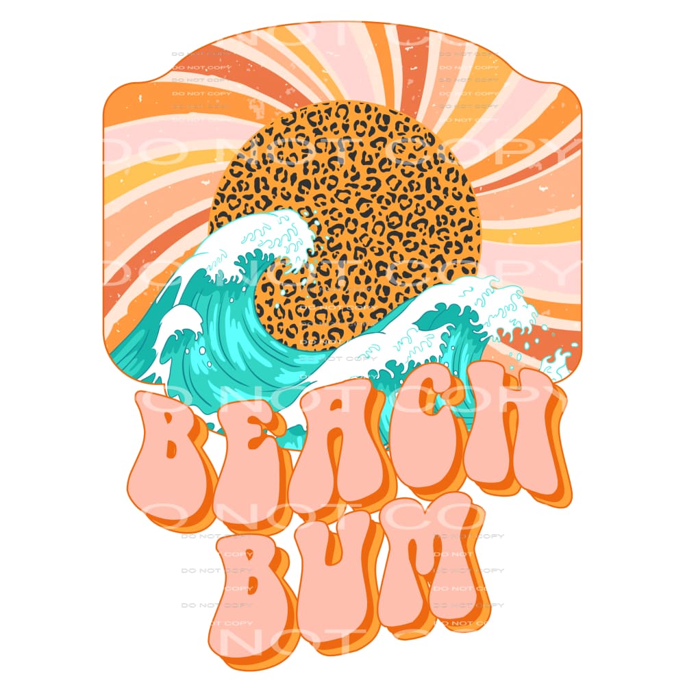 beach bum #6515 Sublimation transfers - Heat Transfer