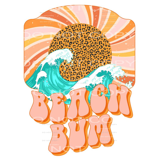 beach bum #6515 Sublimation transfers - Heat Transfer
