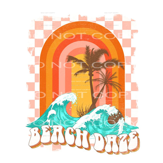 beach daze #6516 Sublimation transfers - Heat Transfer