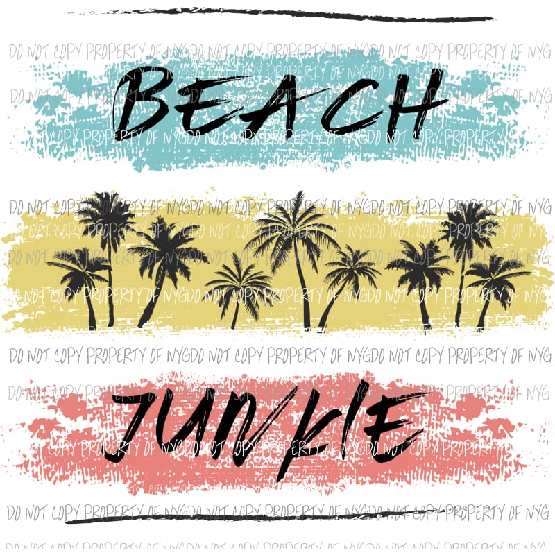 Beach Junkie Sublimation transfers Heat Transfer
