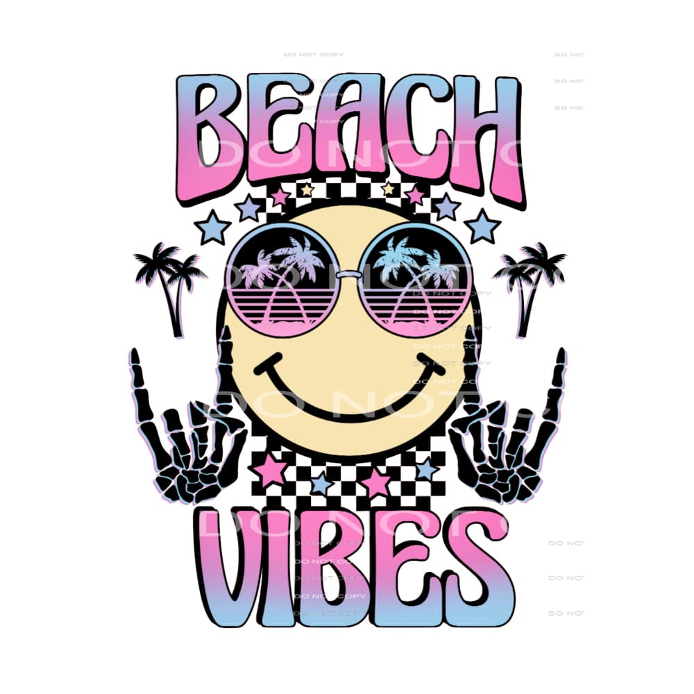 Beach Vibes #4433 Sublimation transfers - Heat Transfer