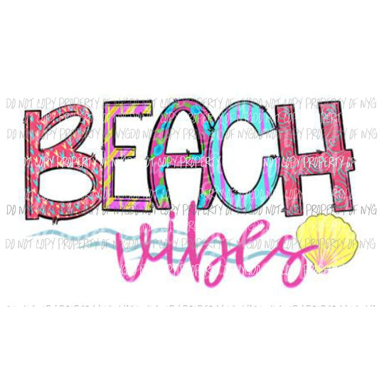 Beach vibes Sublimation transfers Heat Transfer