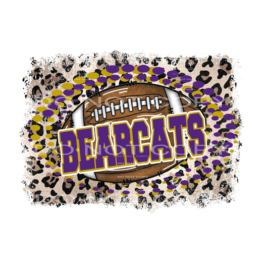 Bearcats Purple and gold # 111200 Sublimation transfers - 