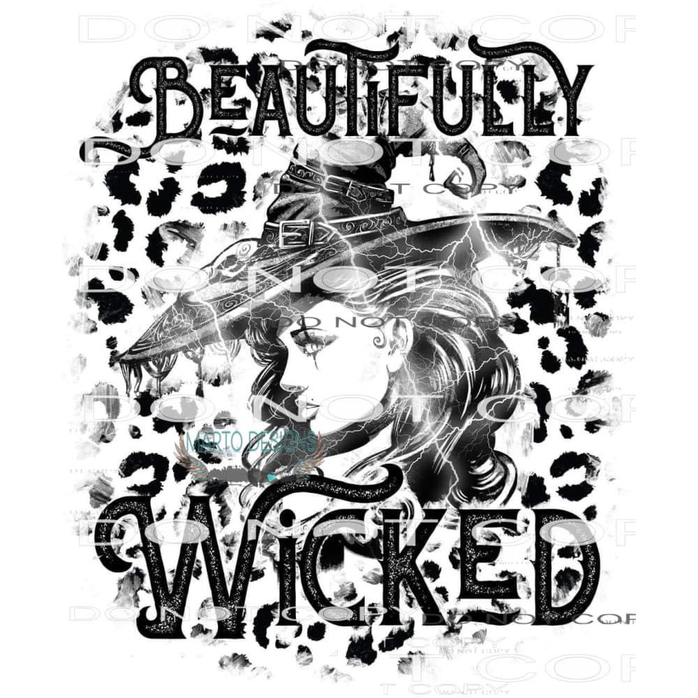Beautifully Wicked #6255 Sublimation transfers - Heat