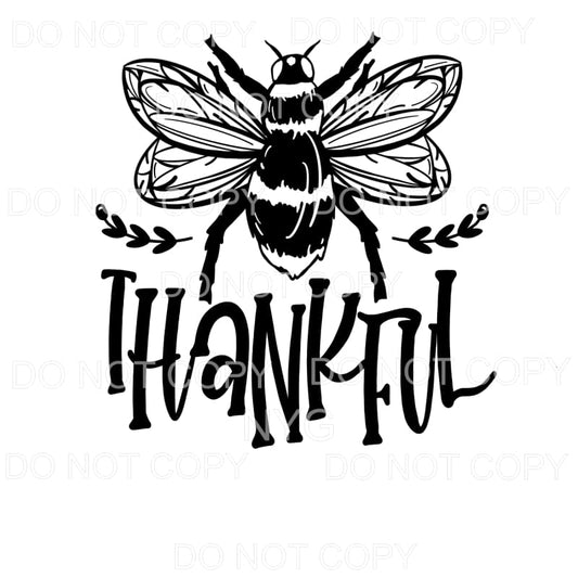 Bee Thankful #893 Sublimation transfers - Heat Transfer