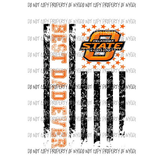 Best Dad ever - grandpa - pop pop OSU cowboys 2 etc in drop down menu sublimation transfer Heat Transfer