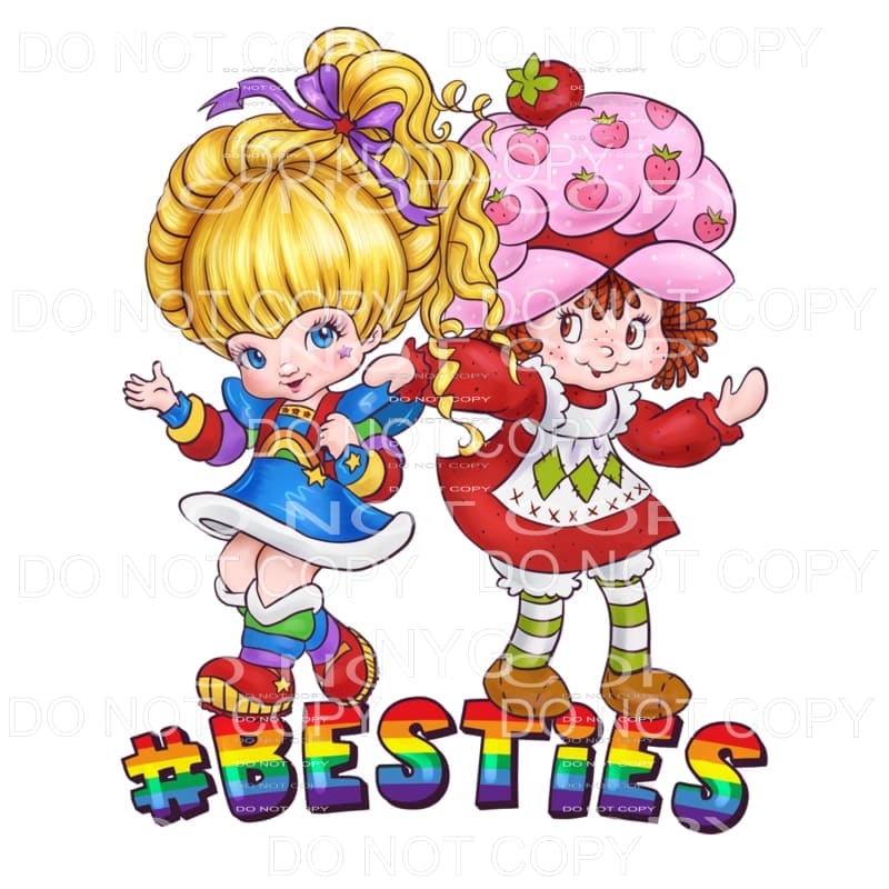 Besties Rainbow Brite Strawberry Shortcake 80’s Cartoon 