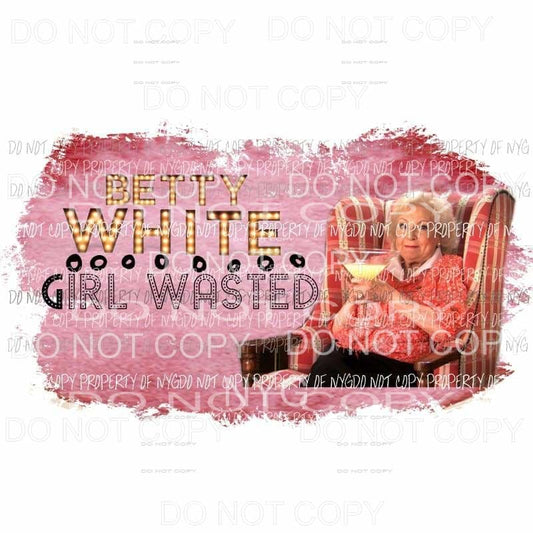 Betty White Sublimation transfers Heat Transfer