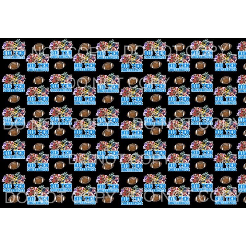 BIG 10 College Mascots sheet # 2 Sublimation transfers - 