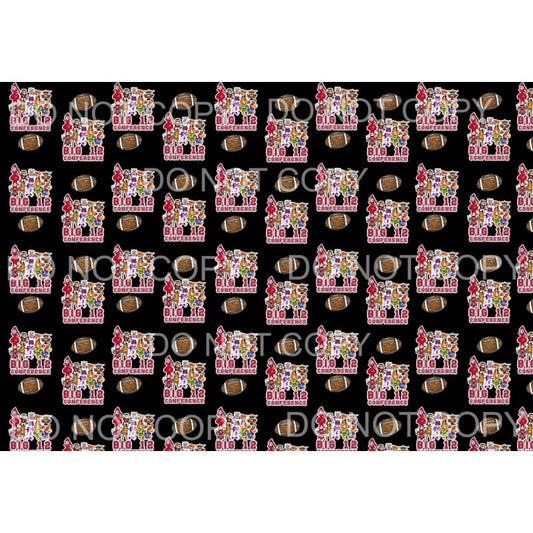 BIG 12 College Mascots sheet # 2 Sublimation transfers - 