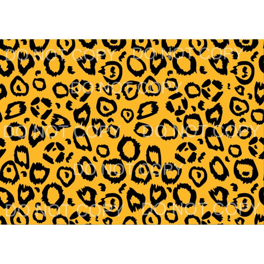 Black and Gold Leopard Sheet #1 Sublimation transfers - Heat