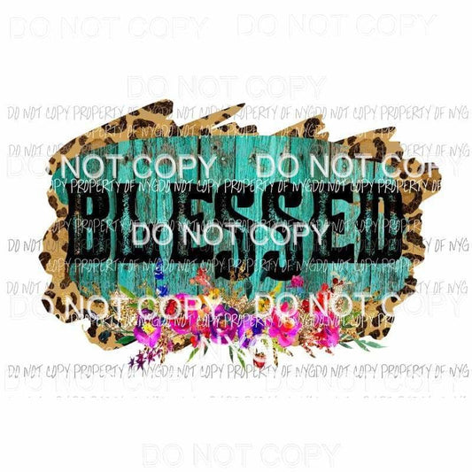 Blessed # 9 Sublimation transfers Heat Transfer