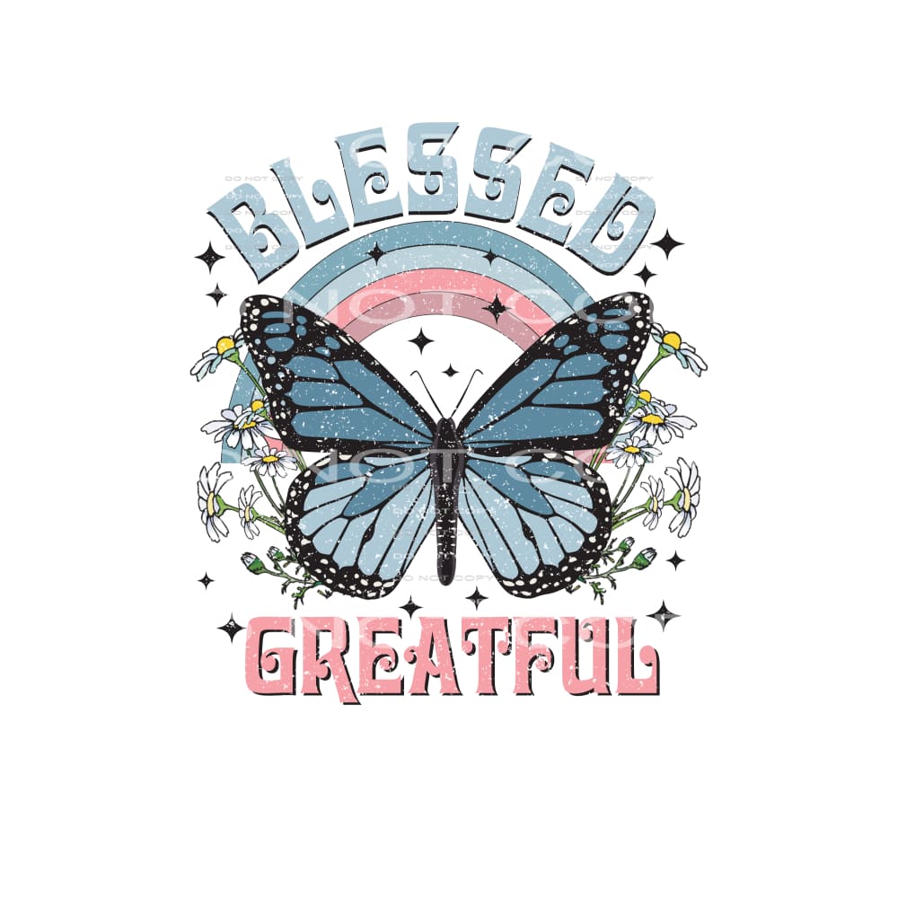 Blessed Greatful #4841 Sublimation transfers - Heat Transfer