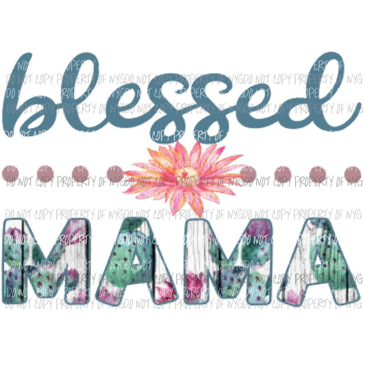 Blessed mama # 4 Sublimation transfers Heat Transfer