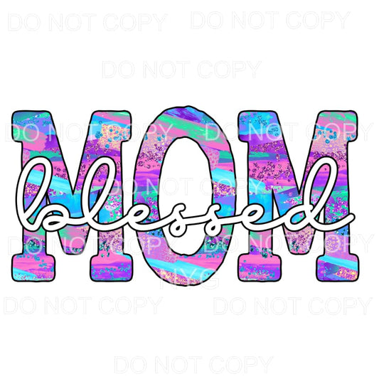 Blessed Mom Colorful #2 Sublimation transfers - Heat 