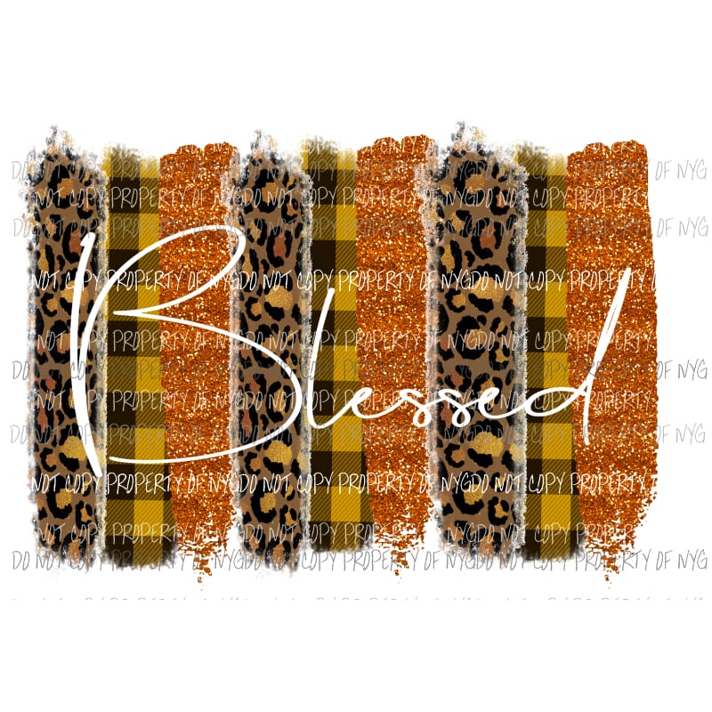 Blessed Paint Palette 3 Sublimation transfers Heat Transfer