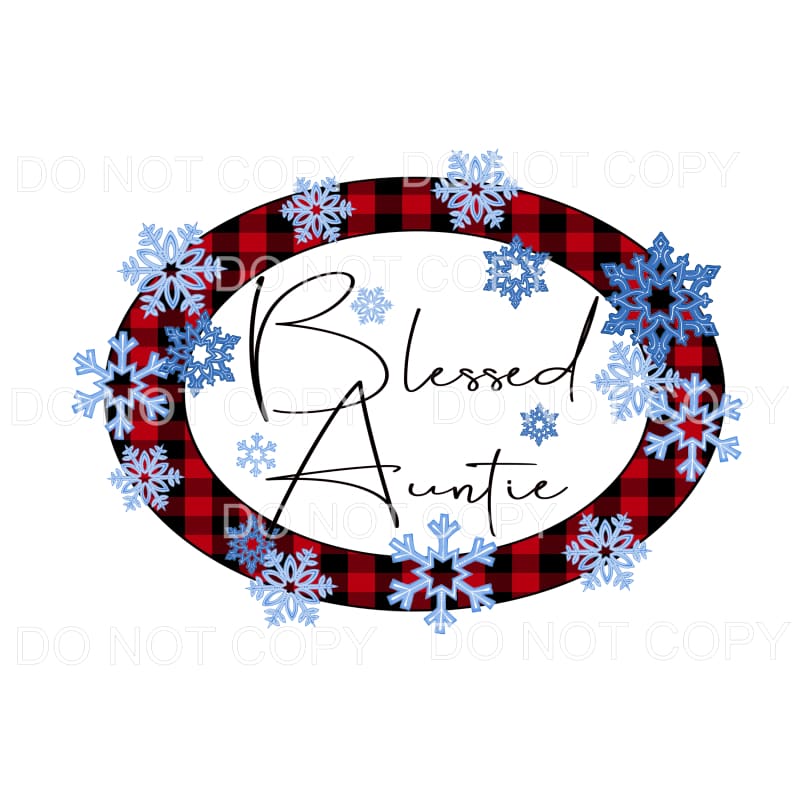 Blessed Plaid Snowflakes Custom Mama - Mimi - Mom - Nana 