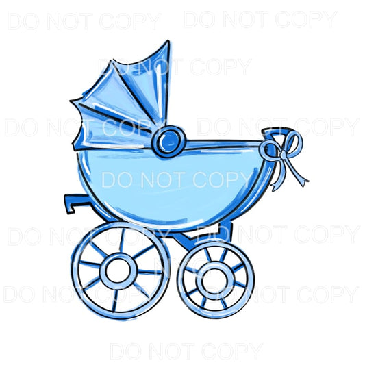Blue Baby Buggy Sublimation transfers - Heat Transfer
