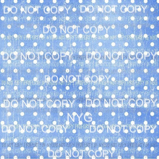 Blue Polka Dots Sheet #2 Sublimation transfers 13 x 9 inches Heat Transfer