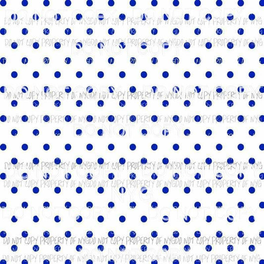 Blue Polka Dots Sheet #3 Sublimation transfers 13 x 9 inches Heat Transfer