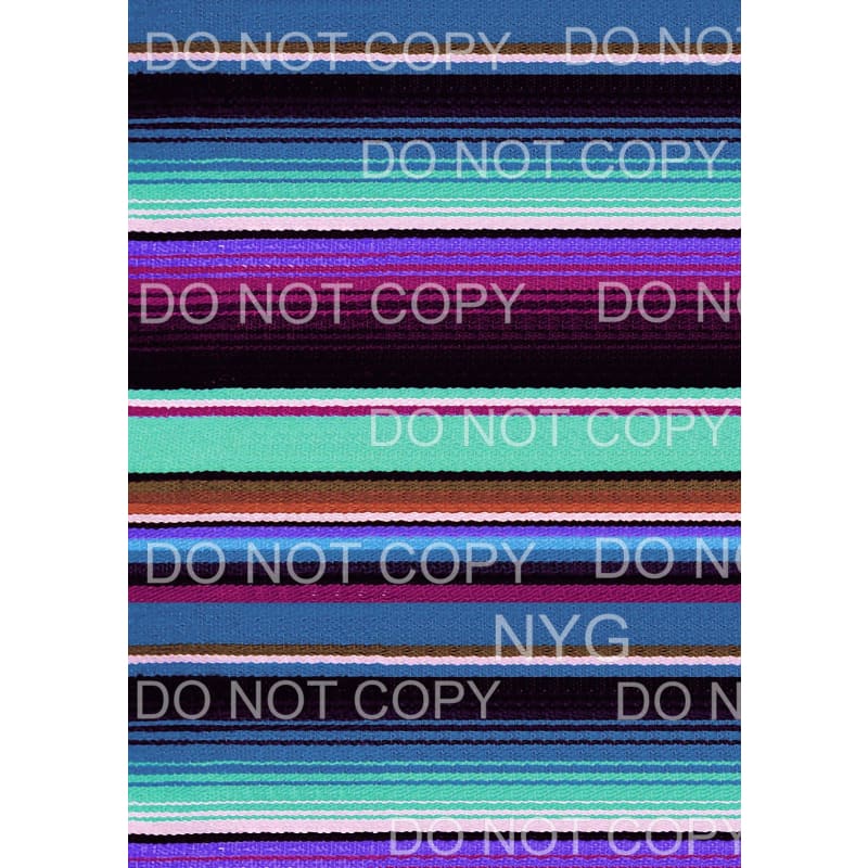 Blue Purple Mexican Serape Sheet Sublimation transfers - 