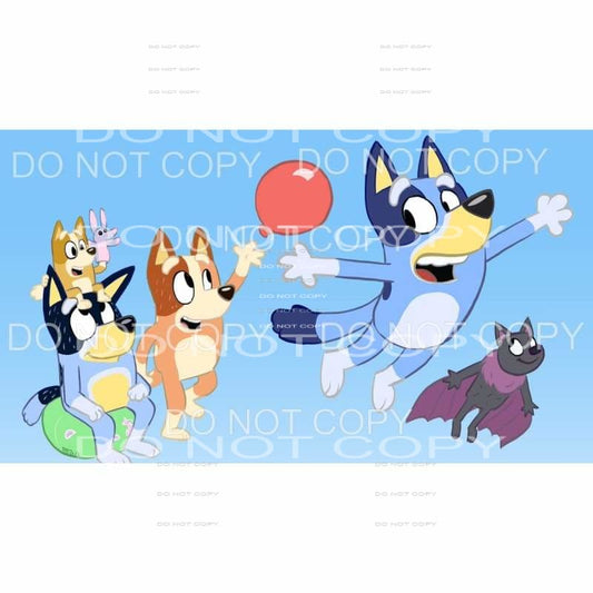 Bluey Cartoon Characters #150 Sublimation transfers - Heat 