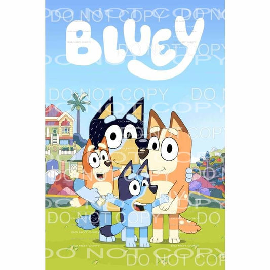 Bluey Cartoon Characters #152 Sublimation transfers - Heat 