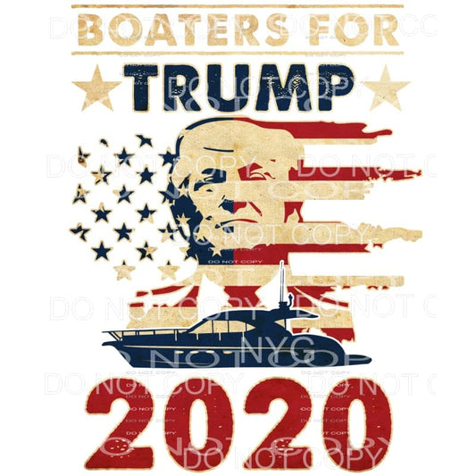 Boaters For Trump # 2 Sublimation transfers - Heat Transfer