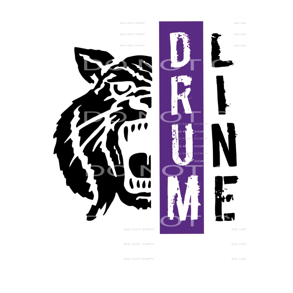 Bobcats drumline # 1070 Sublimation transfers - Heat 