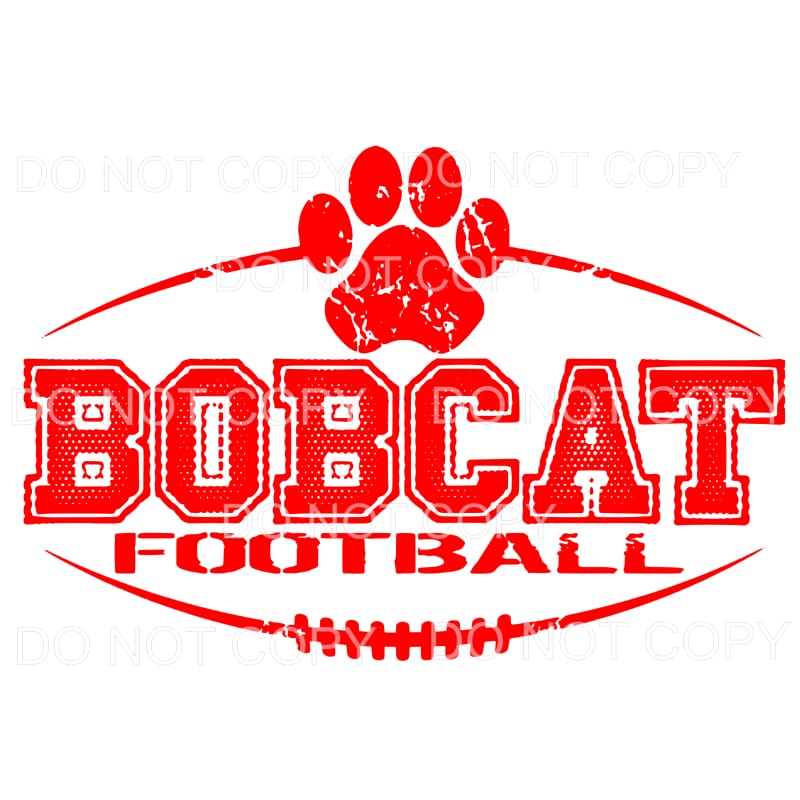 BOBCATS FOOTBALL all colors you choose Sublimation transfers