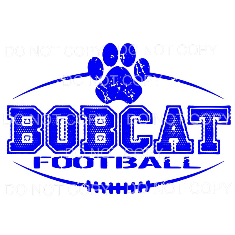 BOBCATS FOOTBALL all colors you choose Sublimation transfers