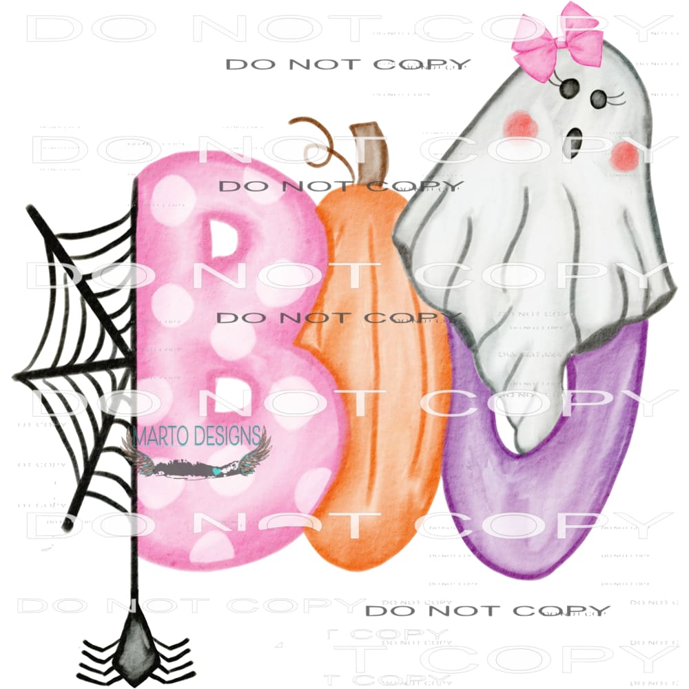 BOO! #7256 Sublimation transfers - Heat Transfer Graphic Tee