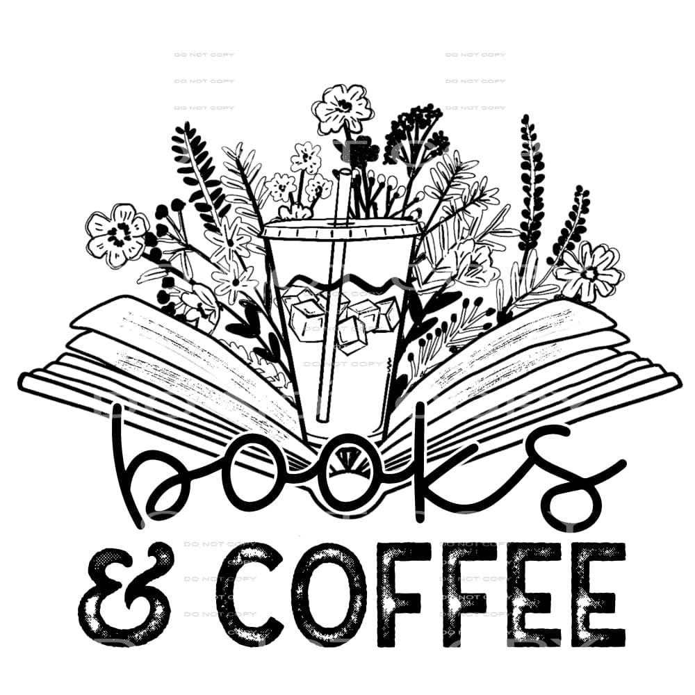 books and coffee #4572 Sublimation transfers - Heat Transfer