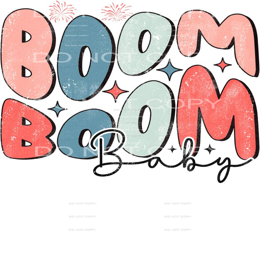 Boom Boom Baby #4979 Sublimation transfers - Heat Transfer